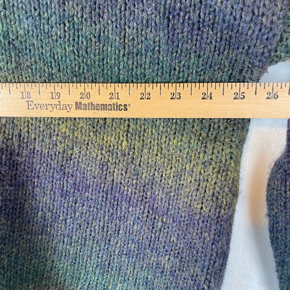 SISTERS Ombre Stripe Chunky Knit Cowl Neck Pullover Sweater 2X - Picture 5 of 7